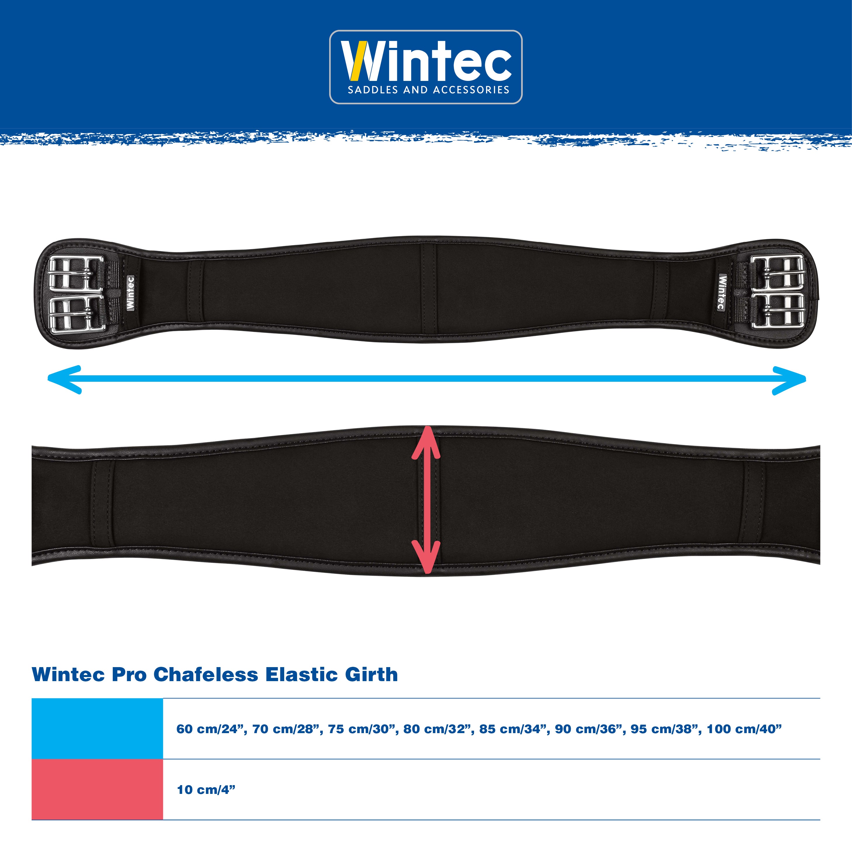 Wintec Pro Chafeless Elastic Girth